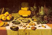 Floris van Dijck Laid Table oil painting